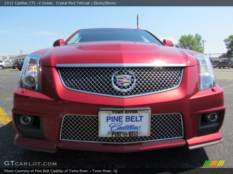 Crystal Red Tintcoat / Ebony/Ebony 2012 Cadillac CTS -V Sedan