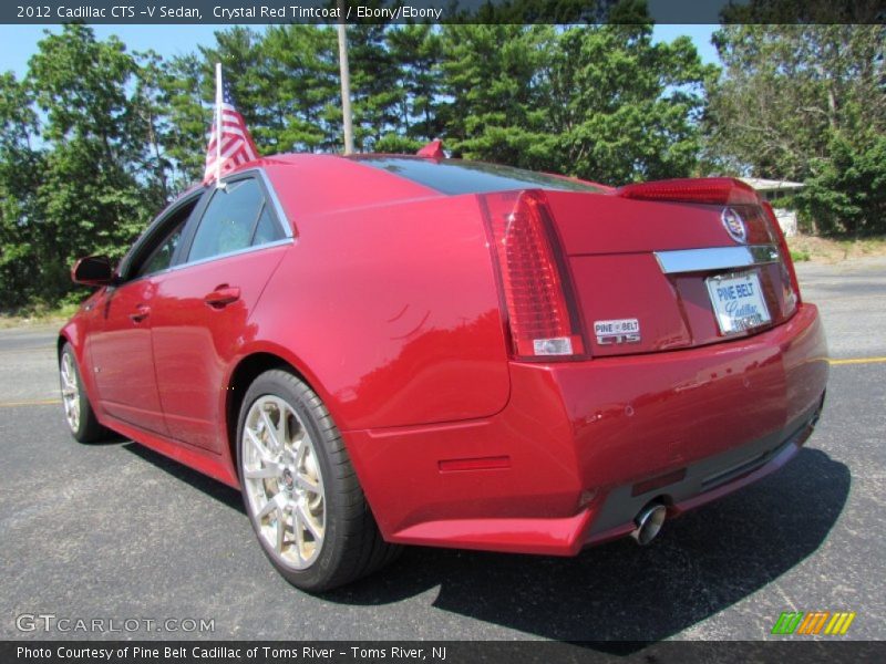 Crystal Red Tintcoat / Ebony/Ebony 2012 Cadillac CTS -V Sedan