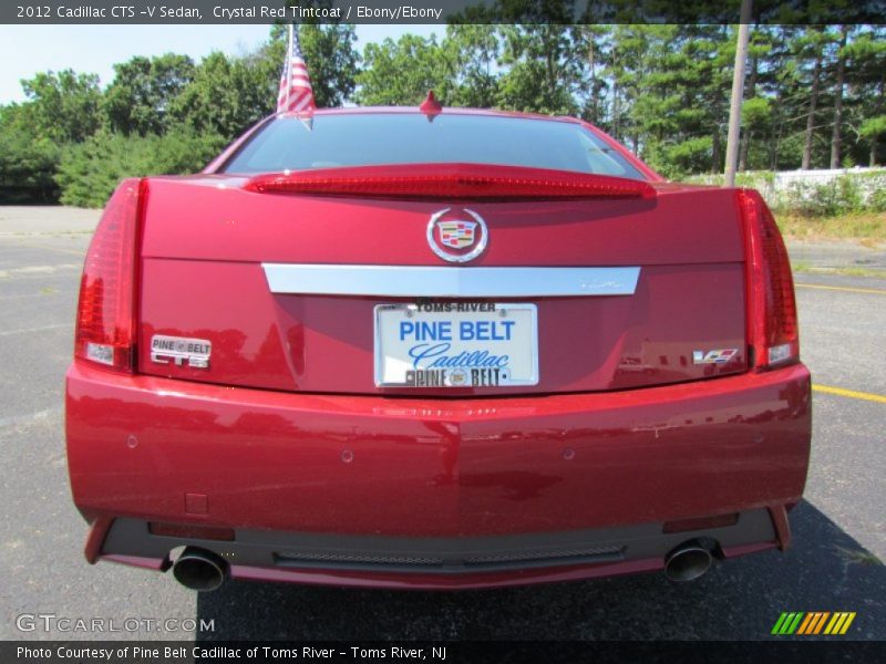 Crystal Red Tintcoat / Ebony/Ebony 2012 Cadillac CTS -V Sedan