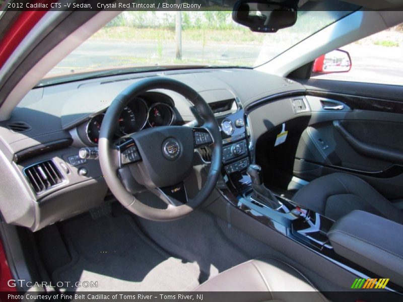 Crystal Red Tintcoat / Ebony/Ebony 2012 Cadillac CTS -V Sedan