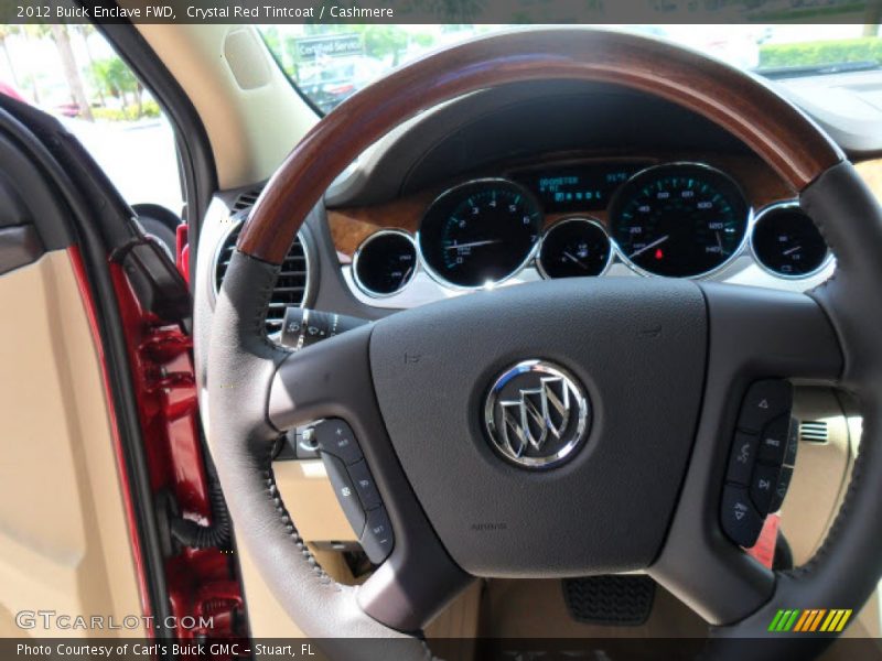 Crystal Red Tintcoat / Cashmere 2012 Buick Enclave FWD