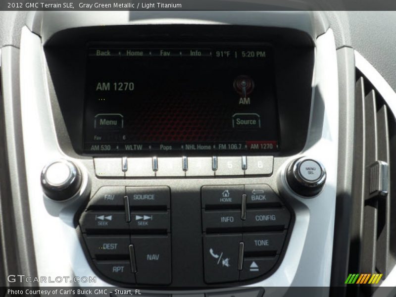 Gray Green Metallic / Light Titanium 2012 GMC Terrain SLE