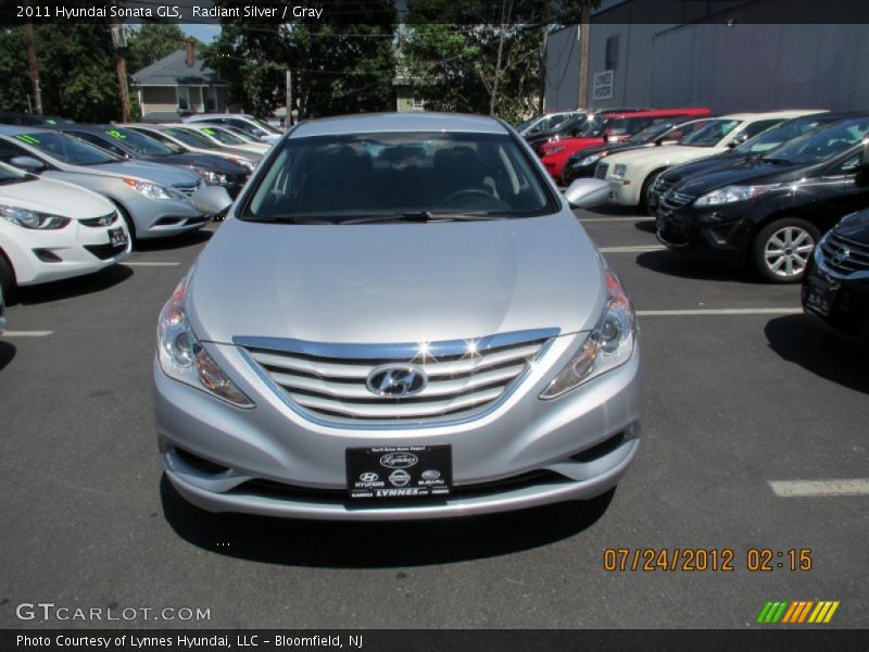 Radiant Silver / Gray 2011 Hyundai Sonata GLS