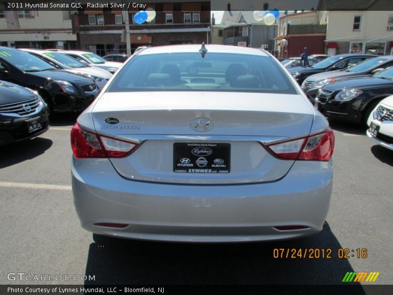 Radiant Silver / Gray 2011 Hyundai Sonata GLS