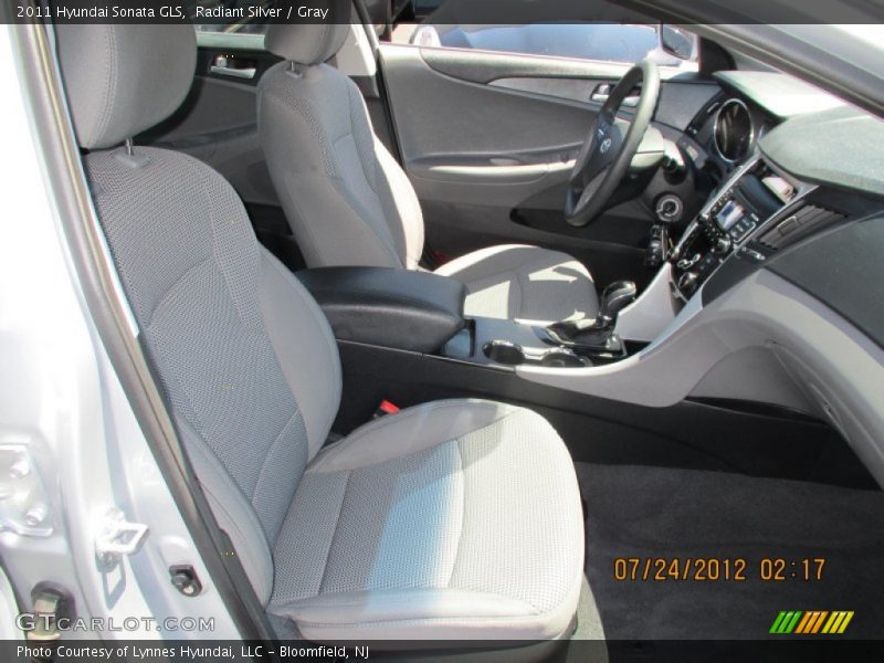 Radiant Silver / Gray 2011 Hyundai Sonata GLS