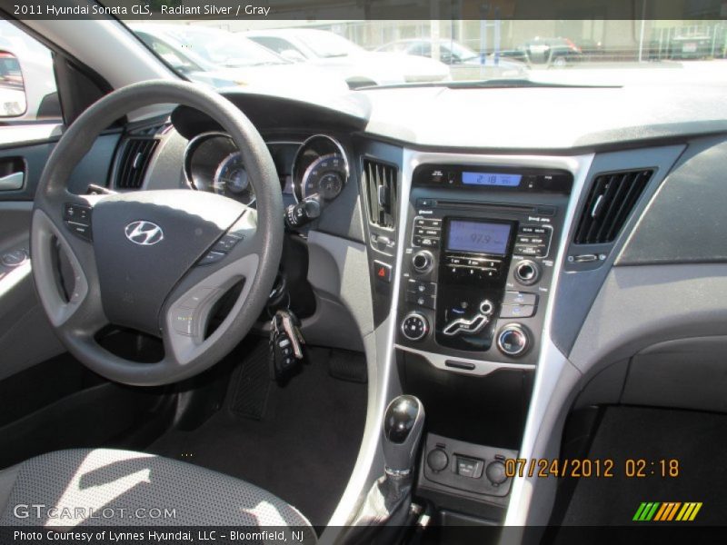 Radiant Silver / Gray 2011 Hyundai Sonata GLS