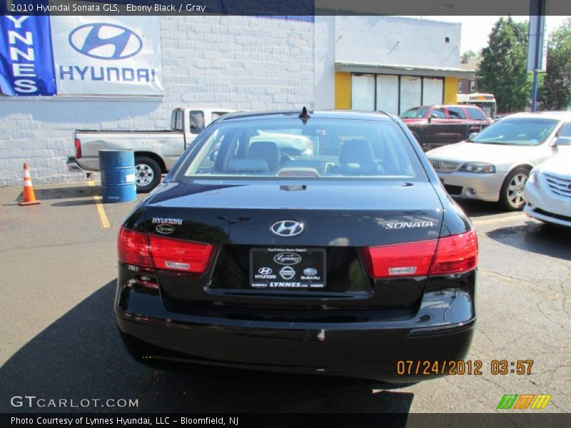 Ebony Black / Gray 2010 Hyundai Sonata GLS