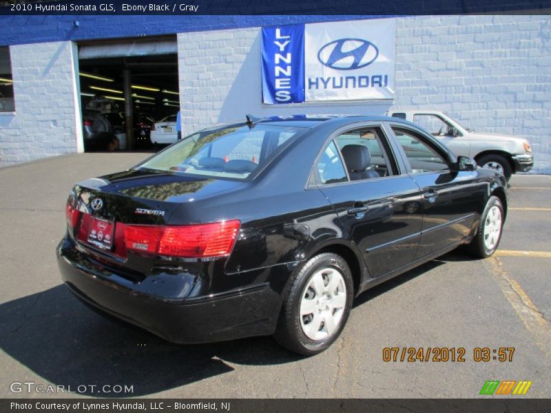 Ebony Black / Gray 2010 Hyundai Sonata GLS