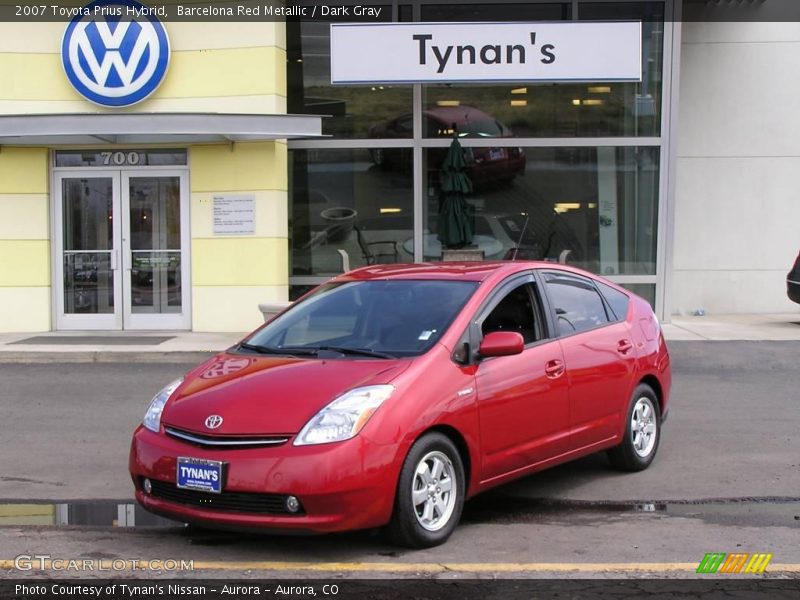 Barcelona Red Metallic / Dark Gray 2007 Toyota Prius Hybrid