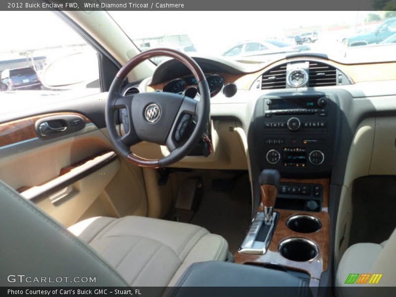White Diamond Tricoat / Cashmere 2012 Buick Enclave FWD