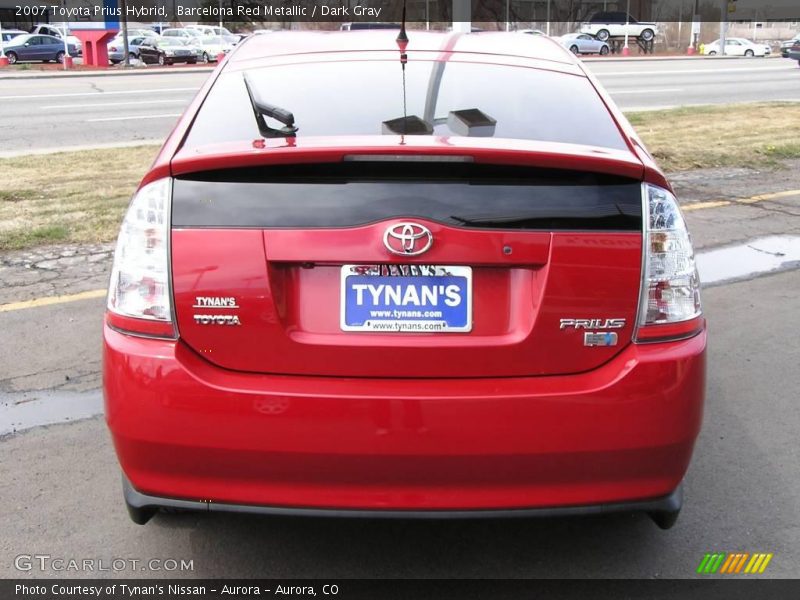 Barcelona Red Metallic / Dark Gray 2007 Toyota Prius Hybrid