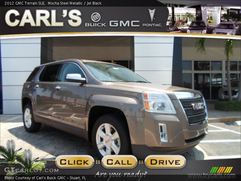Mocha Steel Metallic / Jet Black 2012 GMC Terrain SLE