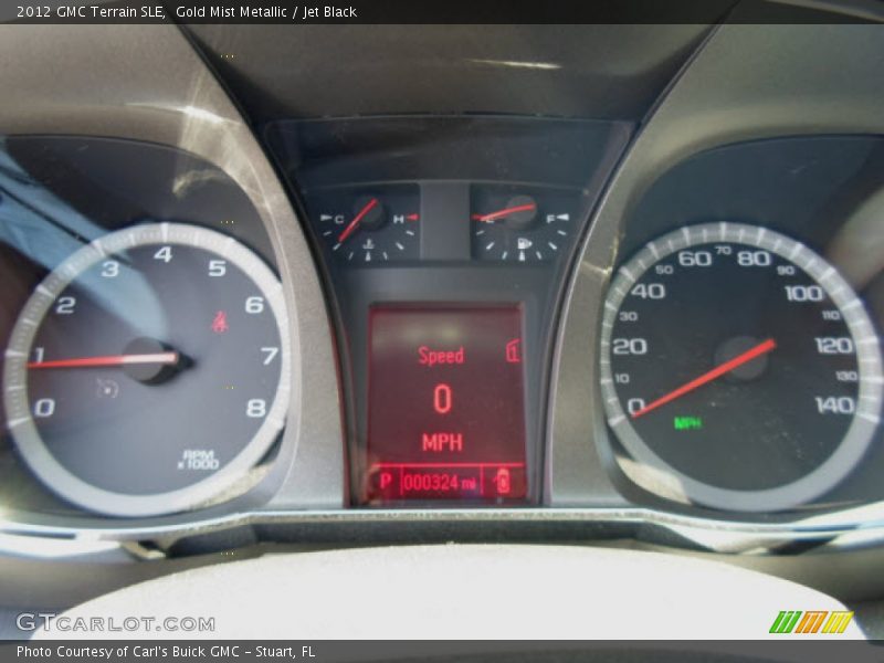 Gold Mist Metallic / Jet Black 2012 GMC Terrain SLE