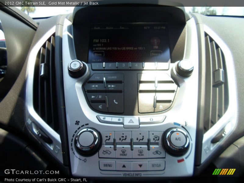 Gold Mist Metallic / Jet Black 2012 GMC Terrain SLE