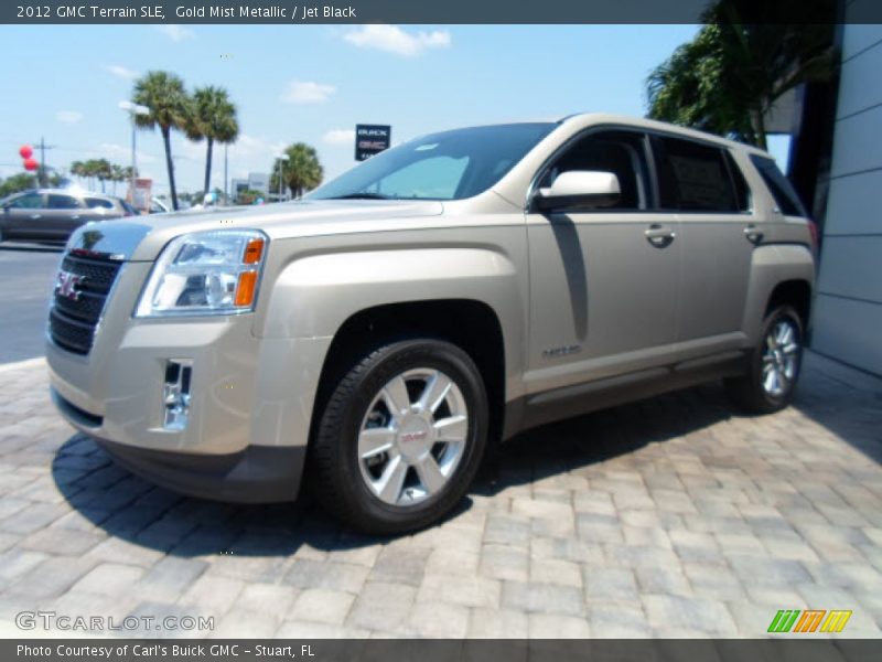 Gold Mist Metallic / Jet Black 2012 GMC Terrain SLE