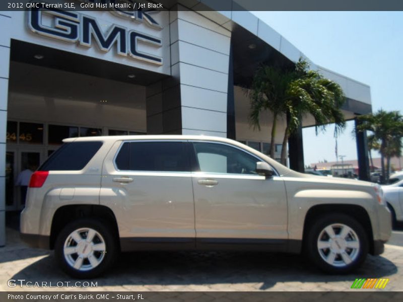 Gold Mist Metallic / Jet Black 2012 GMC Terrain SLE