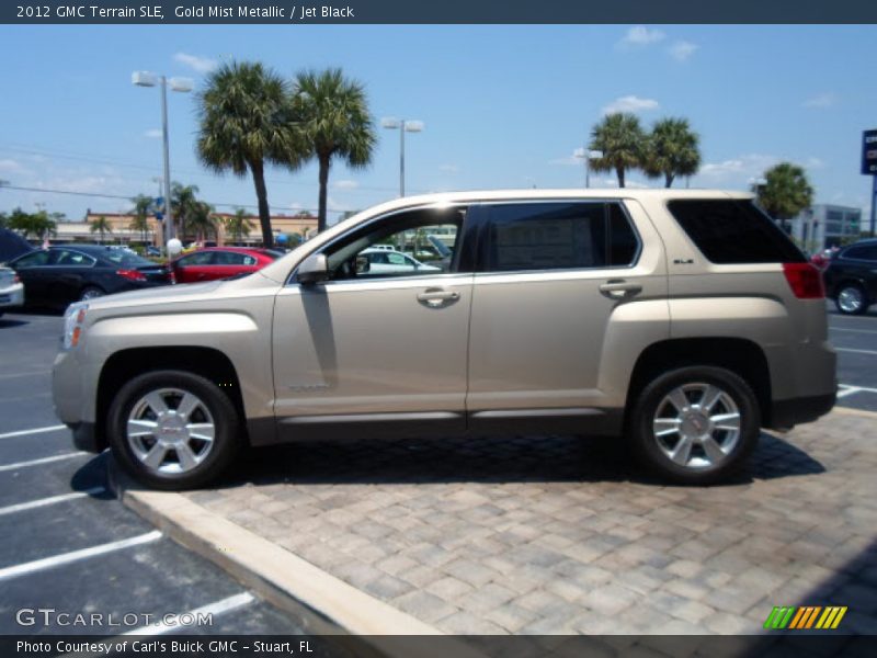 Gold Mist Metallic / Jet Black 2012 GMC Terrain SLE