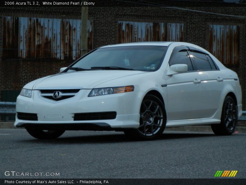 White Diamond Pearl / Ebony 2006 Acura TL 3.2