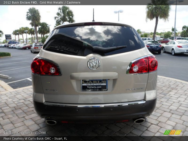 Gold Mist Metallic / Cashmere 2012 Buick Enclave FWD