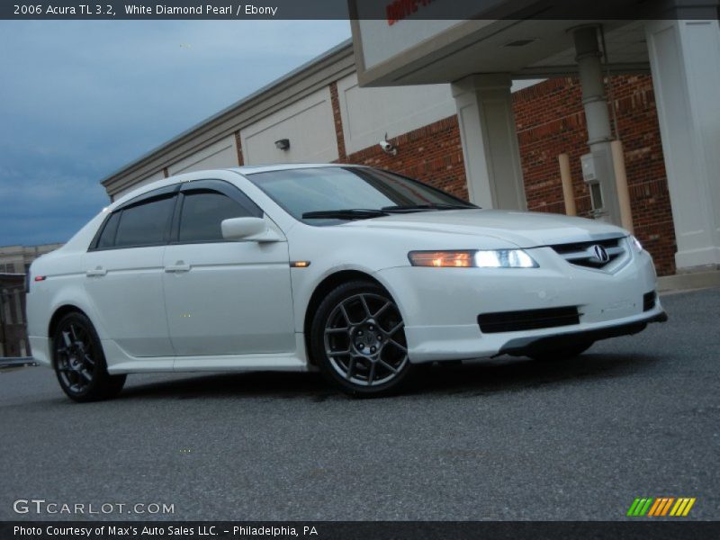White Diamond Pearl / Ebony 2006 Acura TL 3.2
