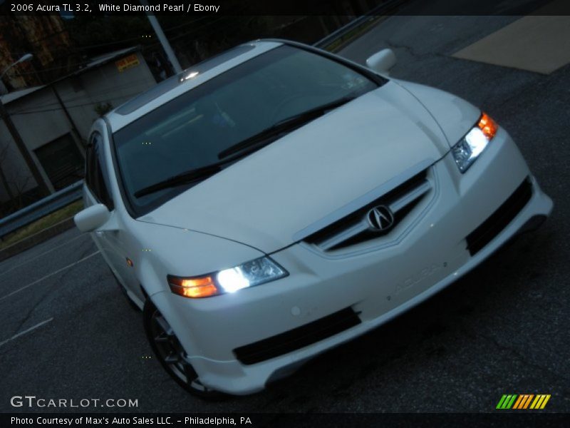 White Diamond Pearl / Ebony 2006 Acura TL 3.2