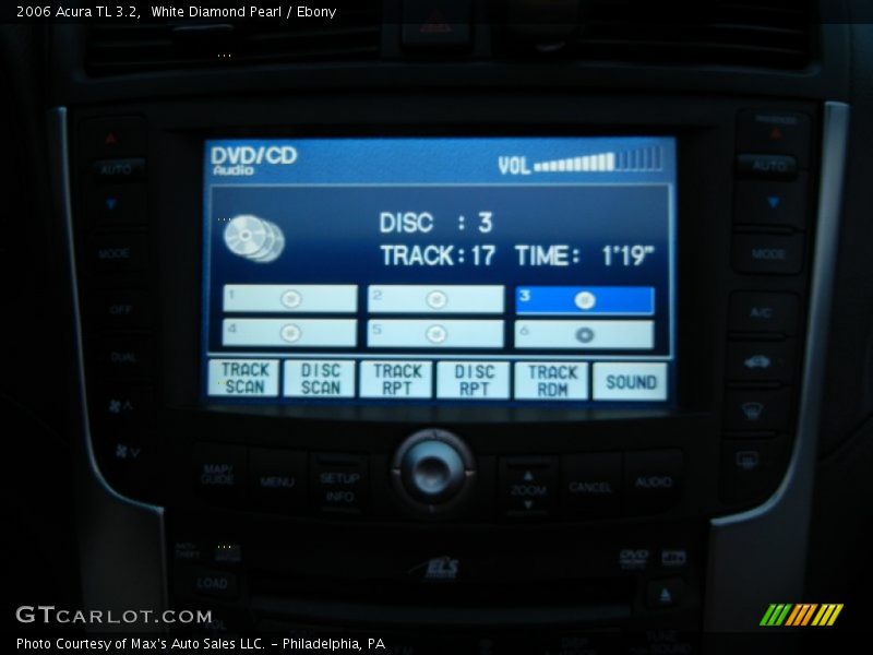 White Diamond Pearl / Ebony 2006 Acura TL 3.2