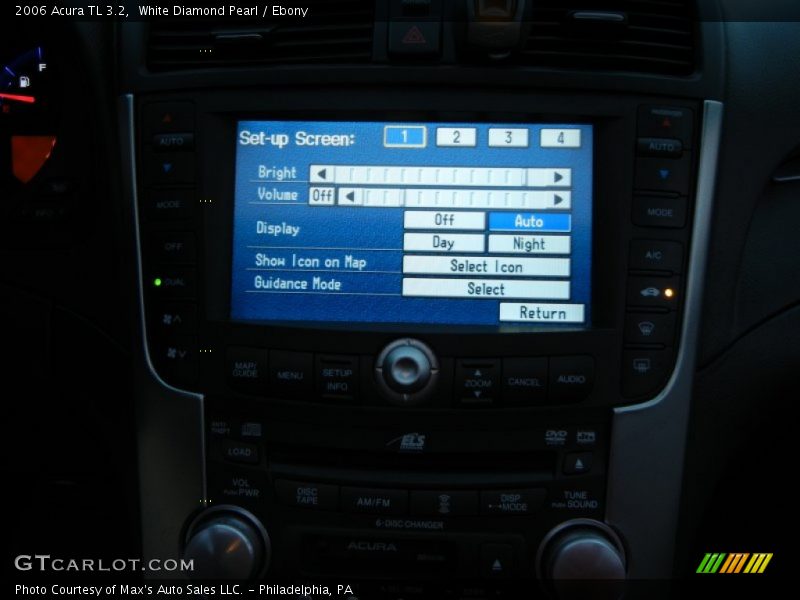 White Diamond Pearl / Ebony 2006 Acura TL 3.2