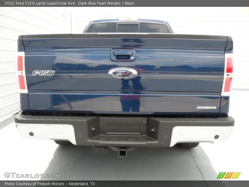 Dark Blue Pearl Metallic / Black 2012 Ford F150 Lariat SuperCrew 4x4