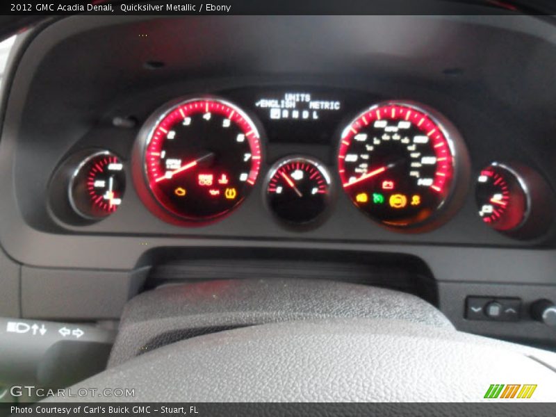 Quicksilver Metallic / Ebony 2012 GMC Acadia Denali