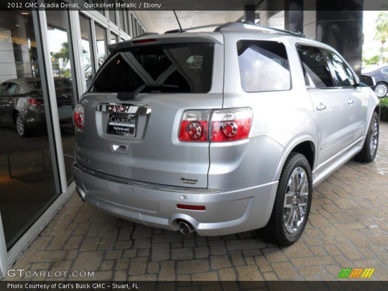 Quicksilver Metallic / Ebony 2012 GMC Acadia Denali