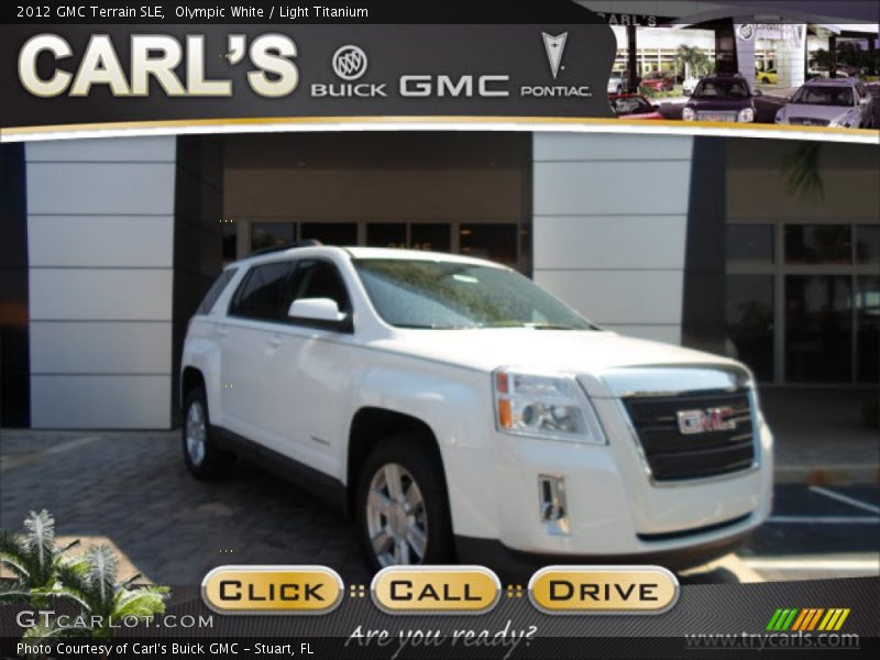 Olympic White / Light Titanium 2012 GMC Terrain SLE