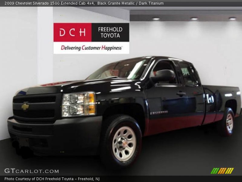 Black Granite Metallic / Dark Titanium 2009 Chevrolet Silverado 1500 Extended Cab 4x4