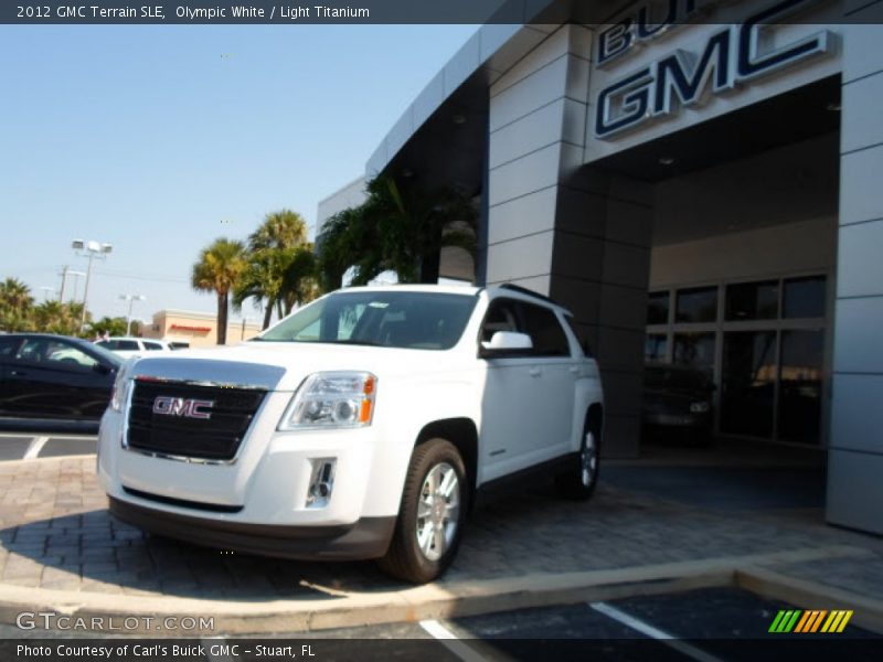 Olympic White / Light Titanium 2012 GMC Terrain SLE