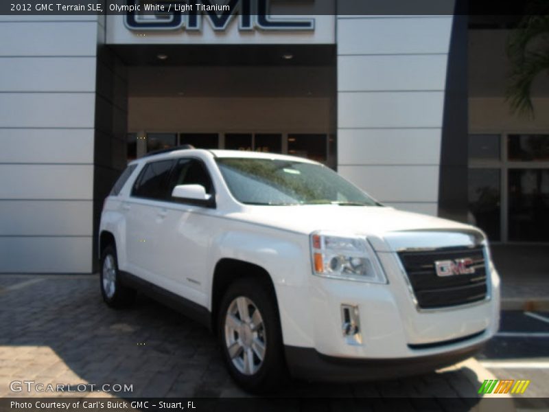 Olympic White / Light Titanium 2012 GMC Terrain SLE