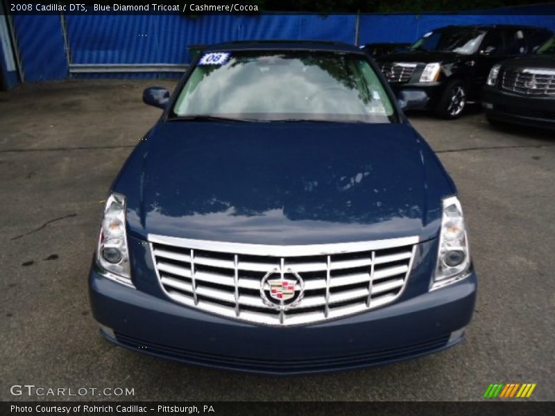 Blue Diamond Tricoat / Cashmere/Cocoa 2008 Cadillac DTS