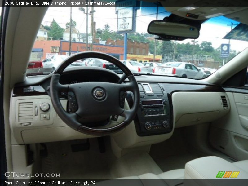 Blue Diamond Tricoat / Cashmere/Cocoa 2008 Cadillac DTS