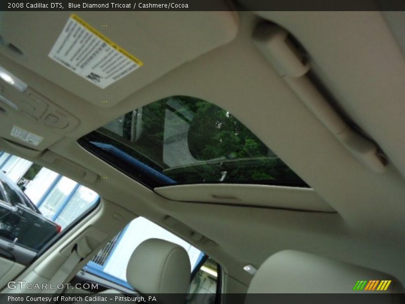 Blue Diamond Tricoat / Cashmere/Cocoa 2008 Cadillac DTS