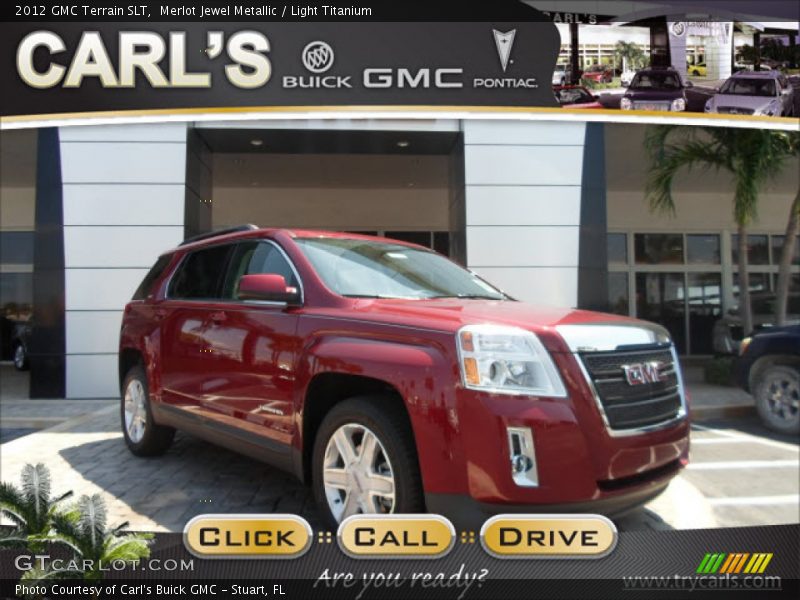 Merlot Jewel Metallic / Light Titanium 2012 GMC Terrain SLT