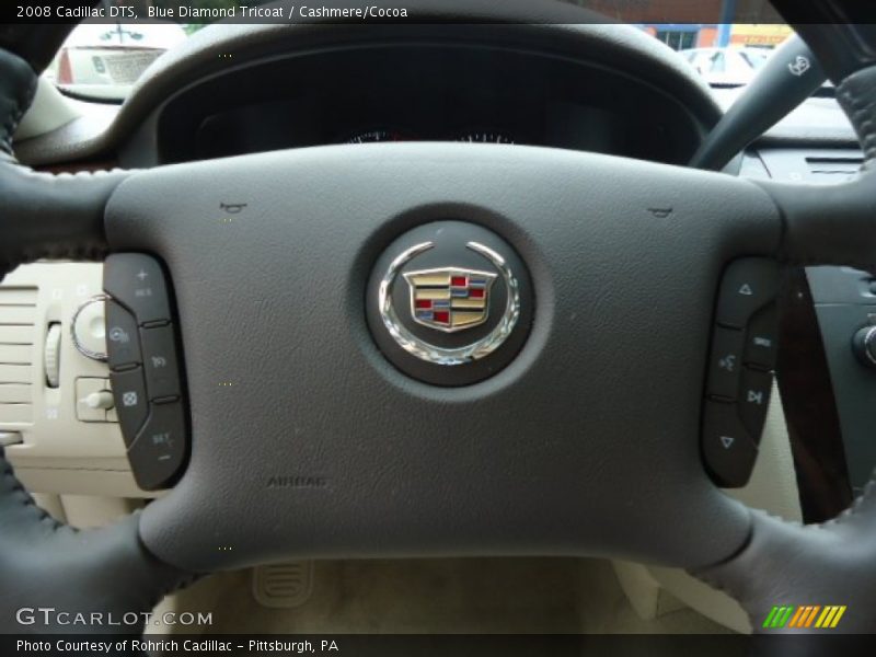 Blue Diamond Tricoat / Cashmere/Cocoa 2008 Cadillac DTS