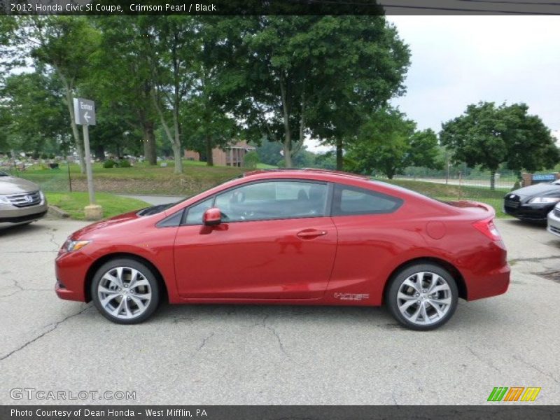 Crimson Pearl / Black 2012 Honda Civic Si Coupe
