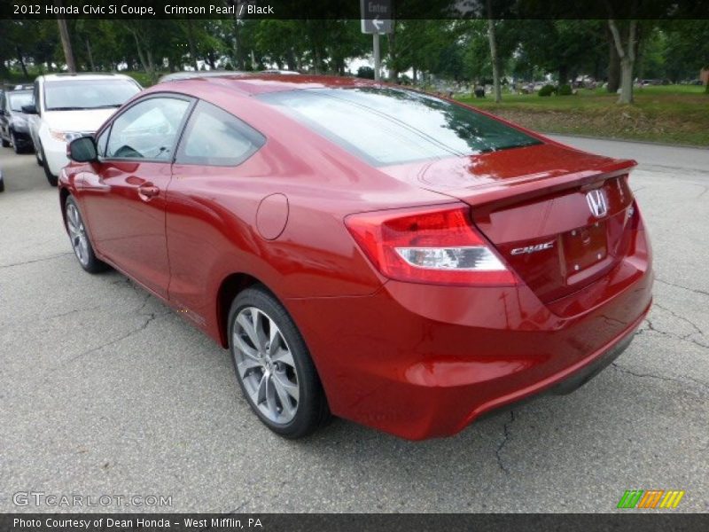 Crimson Pearl / Black 2012 Honda Civic Si Coupe