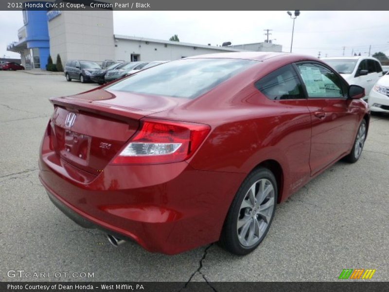 Crimson Pearl / Black 2012 Honda Civic Si Coupe