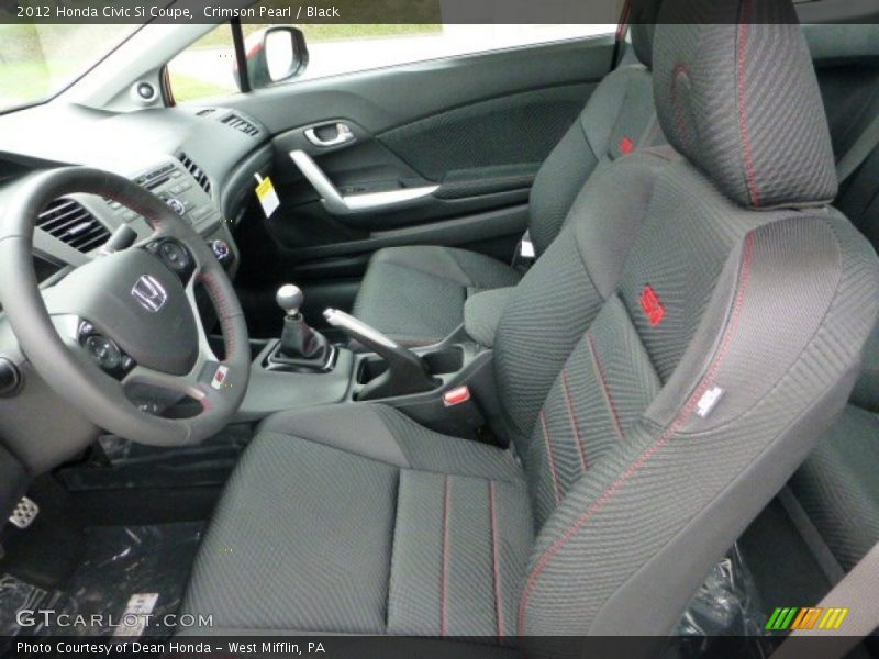 Crimson Pearl / Black 2012 Honda Civic Si Coupe