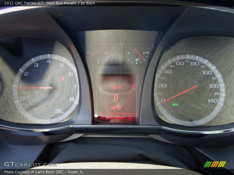 Steel Blue Metallic / Jet Black 2012 GMC Terrain SLT