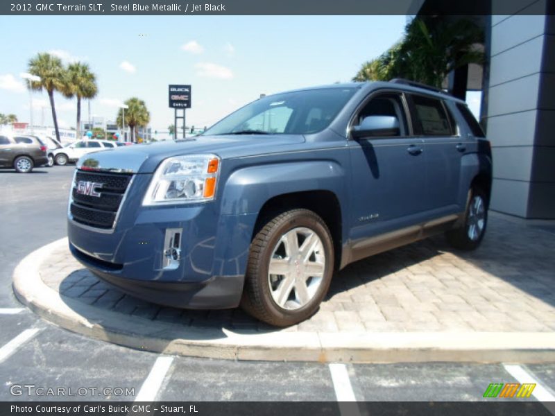 Steel Blue Metallic / Jet Black 2012 GMC Terrain SLT