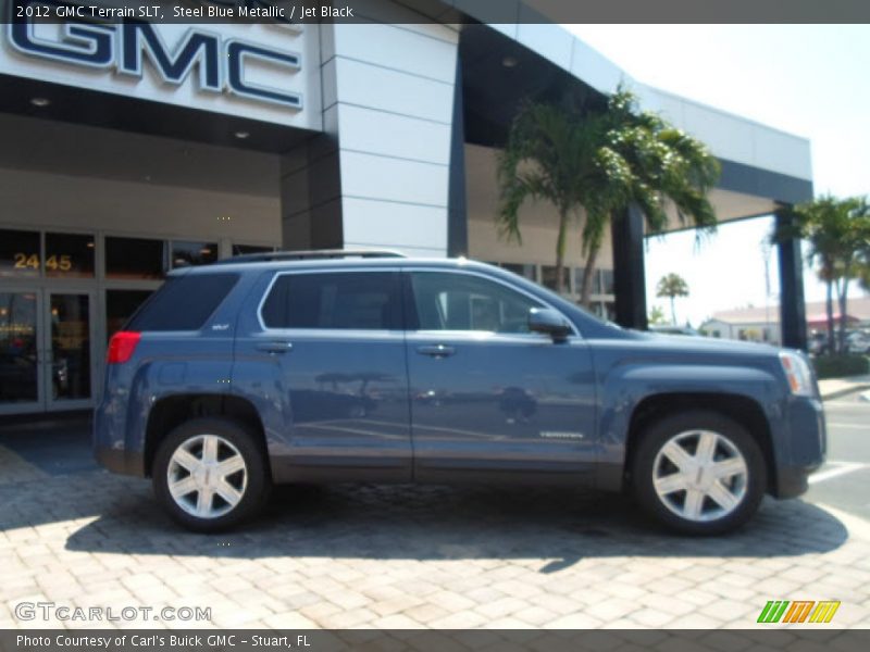 Steel Blue Metallic / Jet Black 2012 GMC Terrain SLT