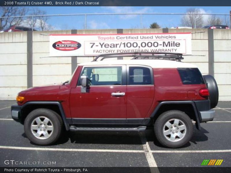 Brick Red / Dark Charcoal 2008 Toyota FJ Cruiser 4WD