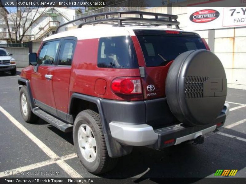 Brick Red / Dark Charcoal 2008 Toyota FJ Cruiser 4WD