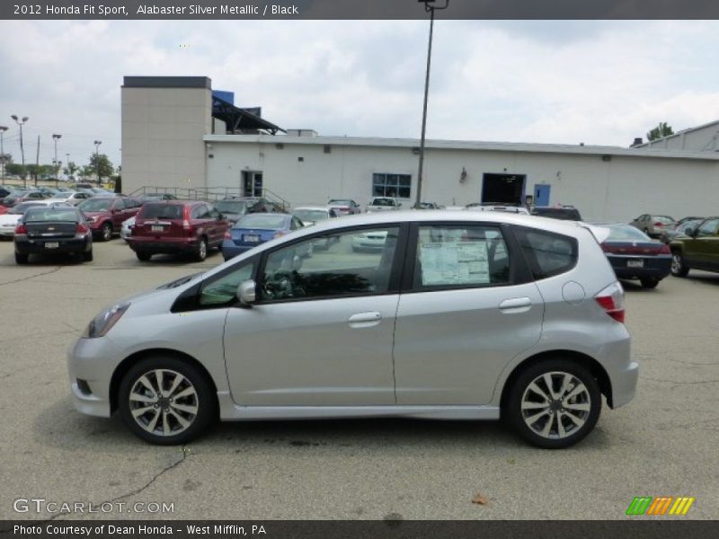 Alabaster Silver Metallic / Black 2012 Honda Fit Sport