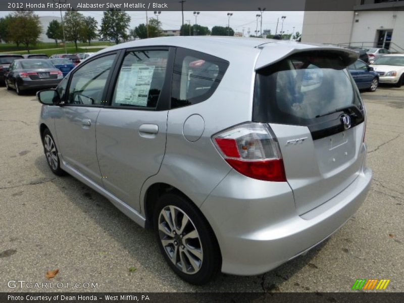Alabaster Silver Metallic / Black 2012 Honda Fit Sport